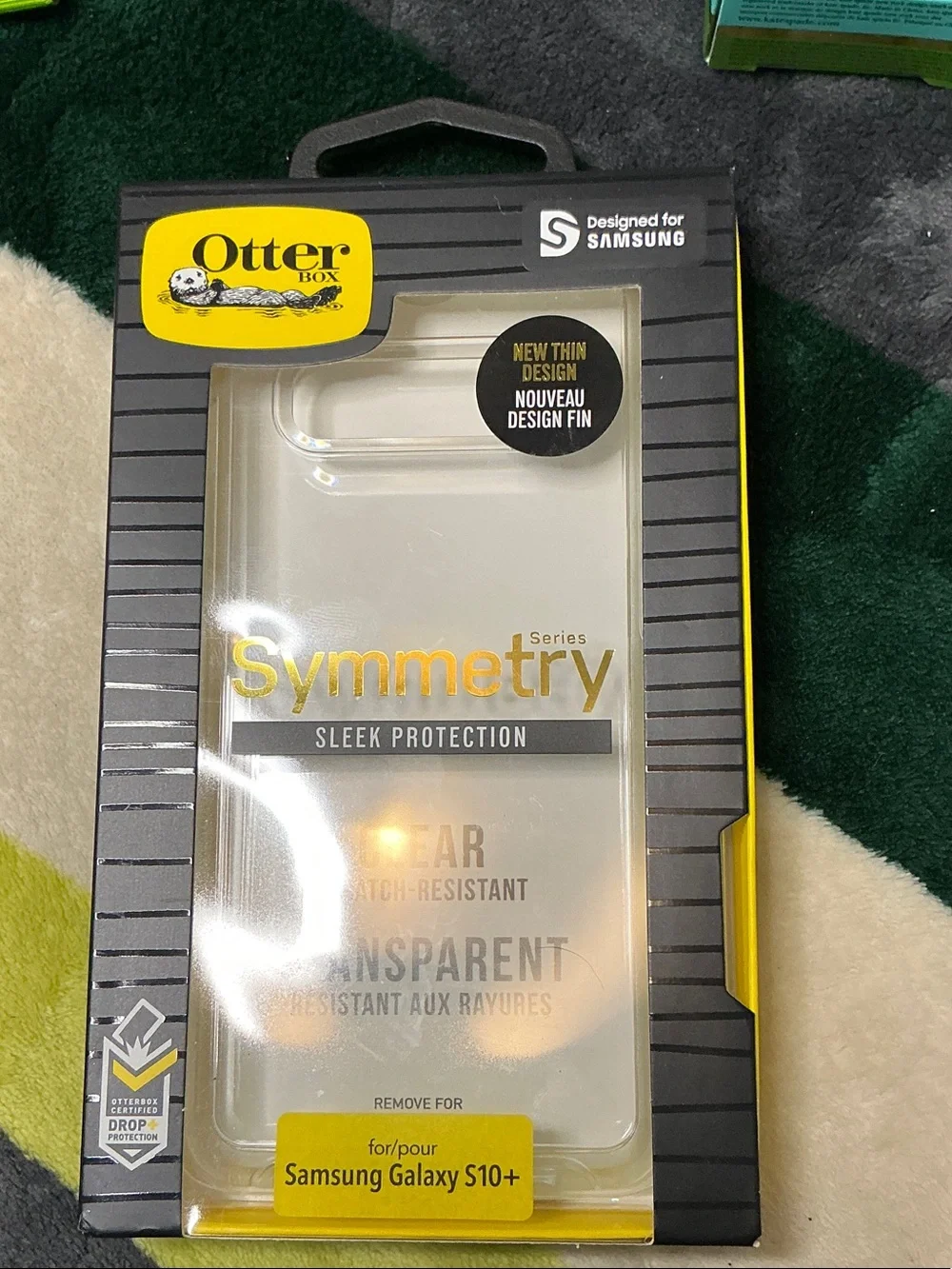Kate Spade Green Floral Clear Samsung Case & OtterBox Symmetry Clear Case Bundle